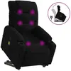 vidaXL Fauteuil de massage inclinable Noir Tissu