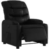 vidaXL Fauteuil inclinable électrique Noir Similicuir