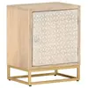 vidaXL Table de chevet 40x30x50 cm bois massif manguier et fer