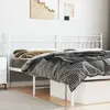 vidaXL Tête de lit métal blanc 180 cm