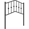 vidaXL Tête de lit métal noir 193 cm