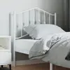 vidaXL Tête de lit métal blanc 80 cm