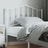 vidaXL Tête de lit métal blanc 100 cm