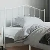vidaXL Tête de lit métal blanc 100 cm