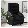 vidaXL Fauteuil inclinable de massage Noir Similicuir
