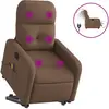 vidaXL Fauteuil de massage inclinable Marron Tissu