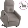 vidaXL Fauteuil inclinable taupe tissu