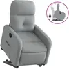 vidaXL Fauteuil inclinable Gris clair Tissu