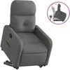 vidaXL Fauteuil inclinable Gris foncé Tissu