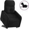 vidaXL Fauteuil inclinable électrique noir tissu