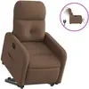 vidaXL Fauteuil inclinable de massage électrique Marron Tissu