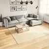 vidaXL Tapis HUARTE à poils courts doux et lavable crème 240x240 cm