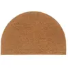 vidaXL Tapis de porte naturel demi-rond 60x90cm fibre de coco touffeté