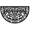 vidaXL Tapis de porte demi-rond 45x75 cm caoutchouc