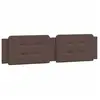 vidaXL Coussin de tête de lit marron 200 cm similicuir