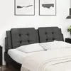 vidaXL Coussin de tête de lit noir 160 cm similicuir