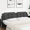 vidaXL Coussin de tête de lit noir 193 cm similicuir
