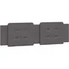 vidaXL Coussin de tête de lit gris 200 cm similicuir