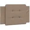 vidaXL Coussin de tête de lit cappuccino 100 cm similicuir