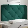vidaXL Coussin de tête de lit vert foncé 90 cm velours