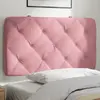 vidaXL Coussin de tête de lit rose 80 cm velours