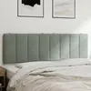 Non communiqué vidaXL Coussin de tête de lit gris clair 160 cm velours