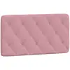 vidaXL Coussin de tête de lit rose 100 cm velours