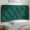 vidaXL Coussin de tête de lit vert foncé 100 cm velours
