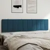 vidaXL Coussin de tête de lit bleu 200 cm velours