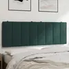 Non communiqué vidaXL Coussin de tête de lit vert foncé 120 cm velours