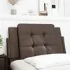 vidaXL Coussin de tête de lit marron 90 cm similicuir