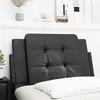 vidaXL Coussin de tête de lit noir 90 cm similicuir