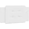 vidaXL Coussin de tête de lit blanc 100 cm similicuir