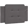vidaXL Coussin de tête de lit gris 80 cm similicuir