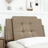 vidaXL Coussin de tête de lit cappuccino 80 cm similicuir