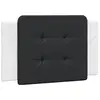 vidaXL Coussin de tête de lit noir et blanc 80 cm similicuir