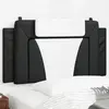 vidaXL Coussin de tête de lit noir et blanc 100 cm similicuir