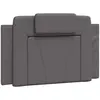 vidaXL Coussin de tête de lit gris 100 cm similicuir