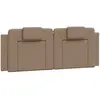 vidaXL Coussin de tête de lit cappuccino 120 cm similicuir