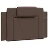 vidaXL Coussin de tête de lit marron 90 cm similicuir