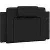 vidaXL Coussin de tête de lit noir 90 cm similicuir