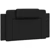 vidaXL Coussin de tête de lit noir 100 cm similicuir