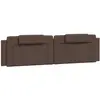 vidaXL Coussin de tête de lit marron 200 cm similicuir