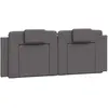 vidaXL Coussin de tête de lit gris 140 cm similicuir