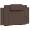 vidaXL Coussin de tête de lit marron 80 cm similicuir
