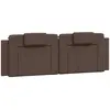 vidaXL Coussin de tête de lit marron 160 cm similicuir