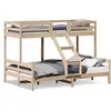 vidaXL Vidaxl Lit Superposé Sans Matelas 80x200/140x200 Cm Bois Massif
