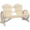 vidaXL Chaise de jardin Adirondack 2 places bois de sapin massif