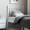 vidaXL Tête de lit métal blanc 75 cm