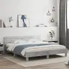 vidaXL Cadre de lit avec tête de lit et LED gris béton 180x200 cm